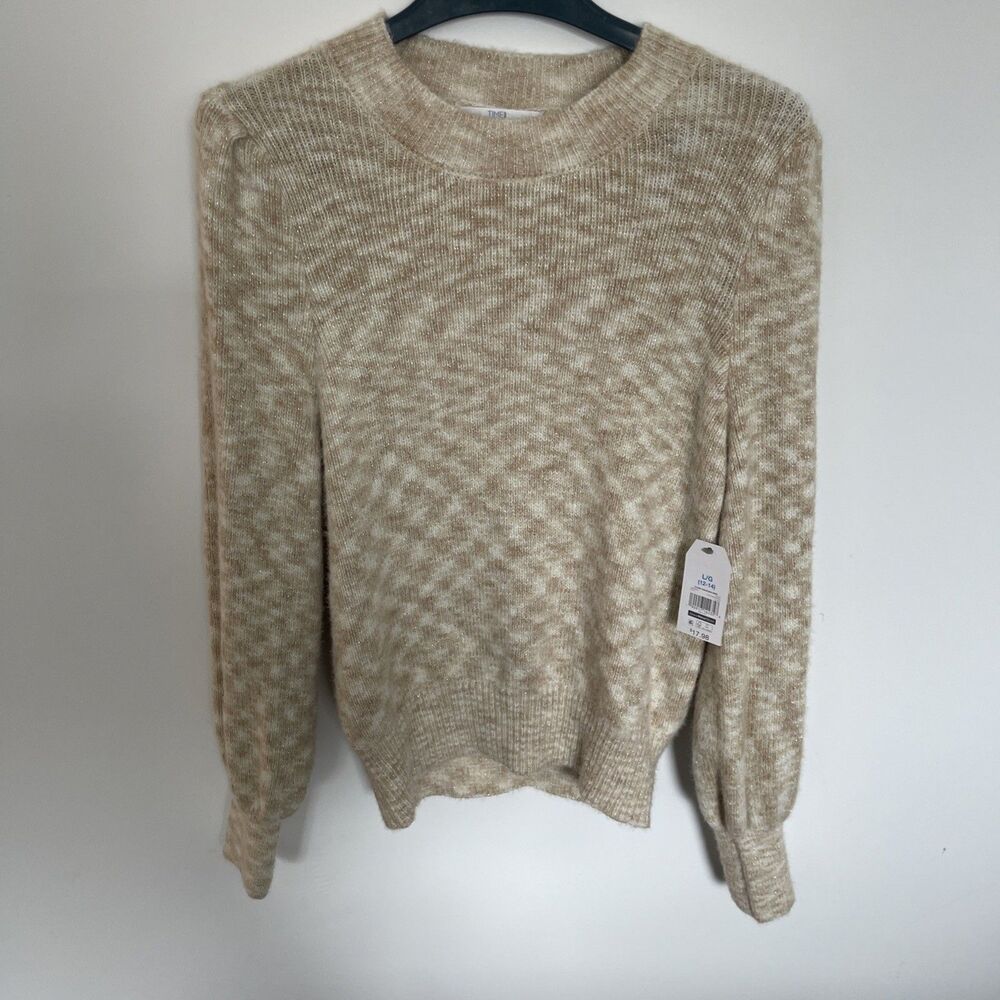 Time And True Sweater Brown Sweater-Women-12/14 Large